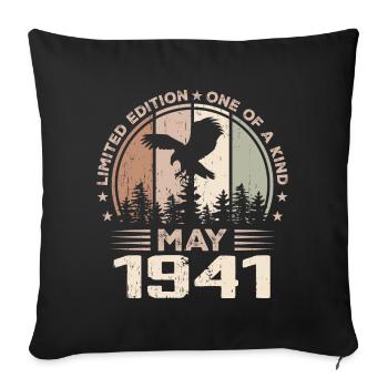Incomparable depuis mai 1941, 83e Anniversaire - Housse de coussin décorative 45 x 45 cm - noir - Devant