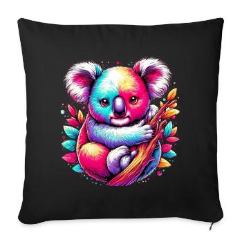 Koala - Sofakissenbezug 45 x 45 cm - Schwarz - Vorne