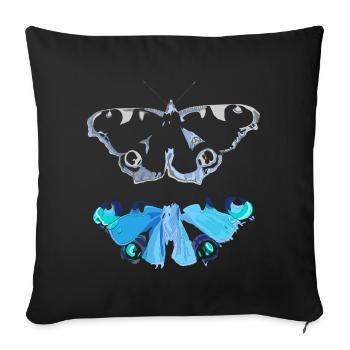 aus der Rolle fallen / fall out of character - Sofakissenbezug 45 x 45 cm - Schwarz - Vorne