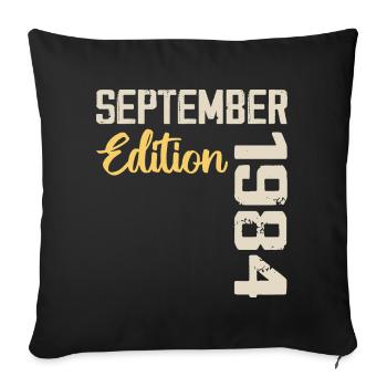 September 1984 - 40th Anniversary September 1984 - Sofa pillowcase 17,3'' x 17,3'' (45 x 45 cm) - black - Front