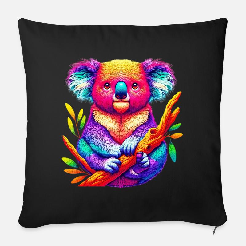 Koala - Sofakissenbezug 45 x 45 cm - Schwarz