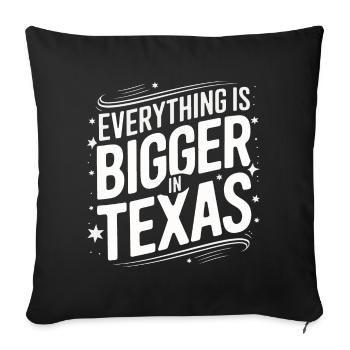 Texas State Texans Texas - Sofa pillowcase 17,3'' x 17,3'' (45 x 45 cm) - black - Front