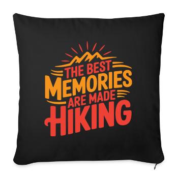 Wander - Sofa pillowcase 17,3'' x 17,3'' (45 x 45 cm) - black - Front