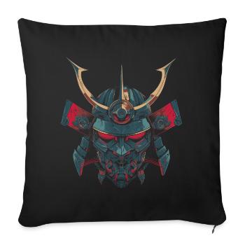 Mech-Samurai - Sofakissenbezug 45 x 45 cm - Schwarz - Vorne