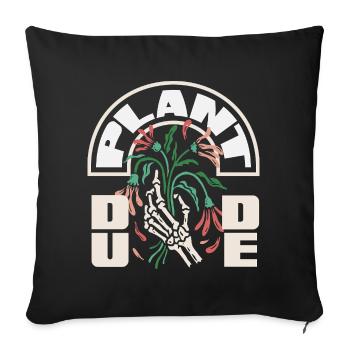 Garden & Plant Lovers Gifts - Sofa pillowcase 17,3'' x 17,3'' (45 x 45 cm) - black - Front