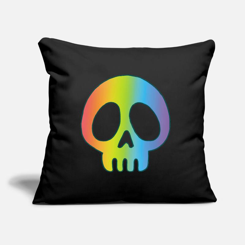 Multicolored skull Sofa pillowcase 17,3'' x 17,3'' (45 x 45 cm)