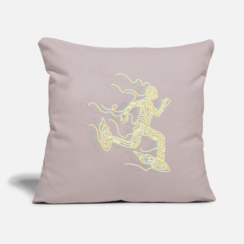 Stylized Rocket Runner Sofa pillowcase 17,3'' x 17,3'' (45 x 45 cm)