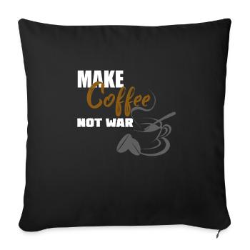 Kaffee - Sofakissenbezug 45 x 45 cm - Schwarz - Vorne