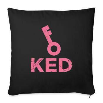 couple - Housse de coussin décorative 45 x 45 cm - noir - Devant