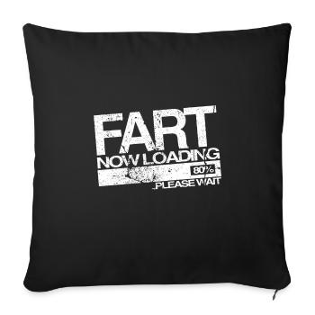 Spruch Sprüche lustig Geschenkidee - Sofakissenbezug 45 x 45 cm - Schwarz - Vorne