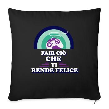 Gaming Gamer Funny Gift - Housse de coussin décorative 45 x 45 cm - noir - Devant