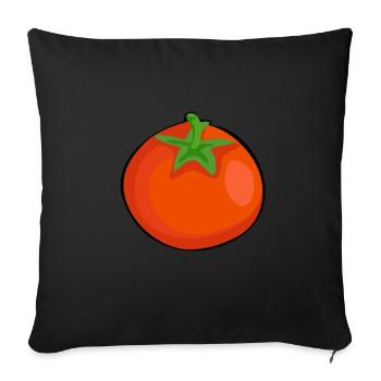 tomato tomatoes vegetables garden cherry tomatoes roma - Sofa pillowcase 17,3'' x 17,3'' (45 x 45 cm) - black - Front