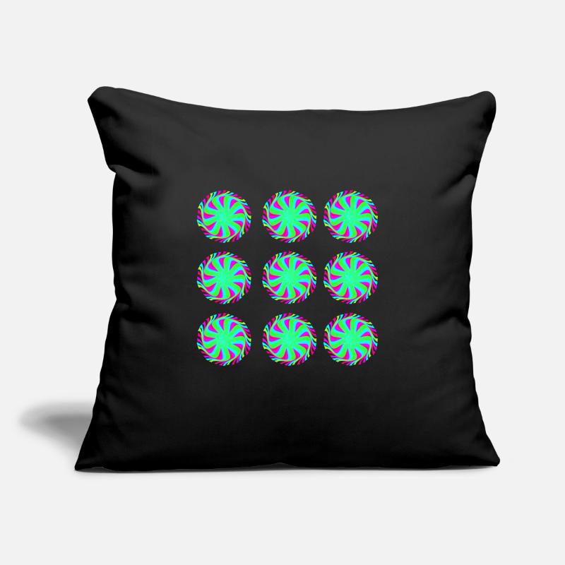 Illusion Goa Circle Pattern Sofa pillowcase 17,3'' x 17,3'' (45 x 45 cm)