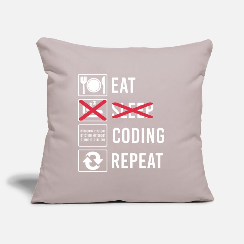Cadeau de programmation de code Housse de coussin décorative 45 x 45 cm