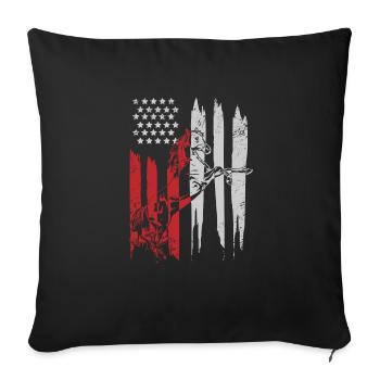 Cheval d'équitation de cheval Cheval d'équitation Wester Cowboy - Housse de coussin décorative 45 x 45 cm - noir - Devant