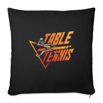 Table Tennis Sport Table Tennis Master Gift - Sofa pillowcase 17,3'' x 17,3'' (45 x 45 cm) - black - Front
