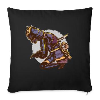 Samurai Armor Seppuku Harakiri Katana Sacrifice - Sofa pillowcase 17,3'' x 17,3'' (45 x 45 cm) - black - Front