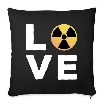 Love Gift Manip Radioologist Radiology - Sofa pillowcase 17,3'' x 17,3'' (45 x 45 cm) - black - Front