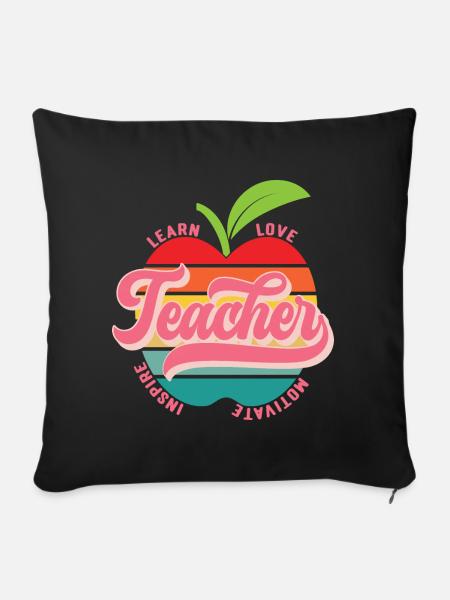 Lehrer - Sofakissenbezug 45 x 45 cm - Schwarz