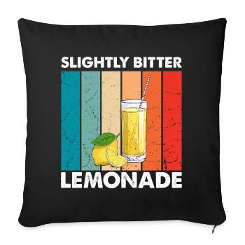 Lemonade Lemon Lemonade Lemonade Lemonade Stand Design - Sofa pillowcase 17,3'' x 17,3'' (45 x 45 cm) - black - Front