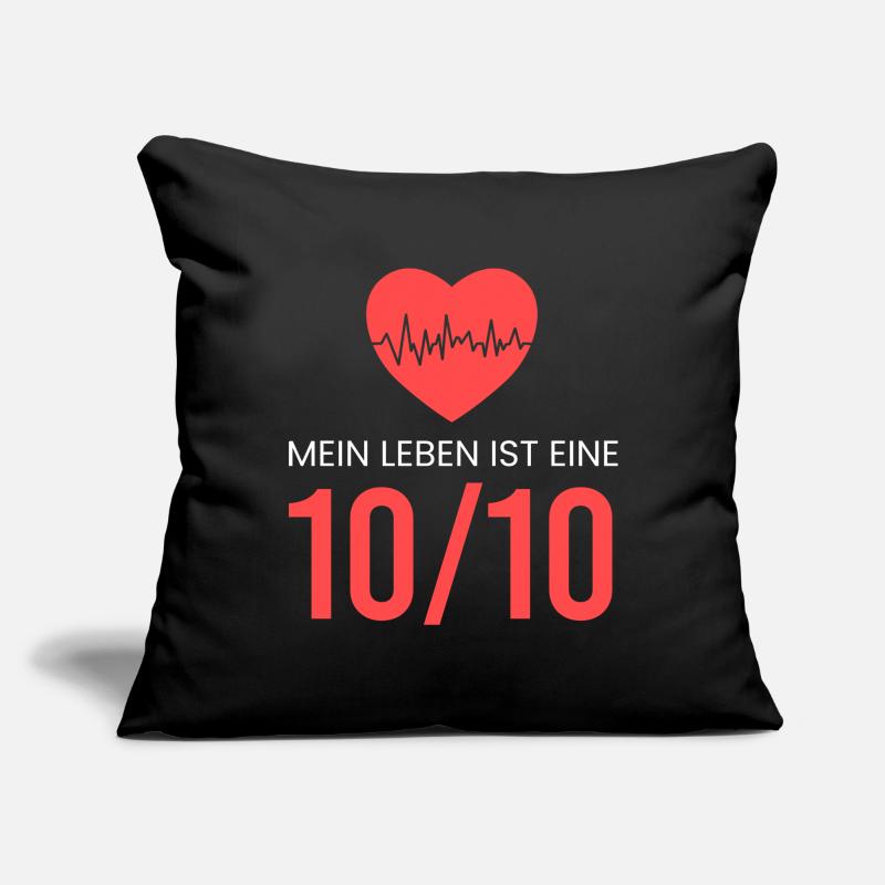 Mein Leben ist eine 10/10 Sofakissenbezug 45 x 45 cm