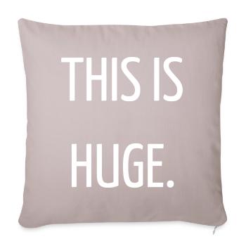 This is huge - Housse de coussin décorative 45 x 45 cm - taupe clair - Devant