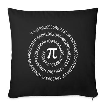 mathematics, math, equation, infinity - Sofa pillowcase 17,3'' x 17,3'' (45 x 45 cm) - black - Front