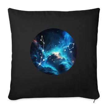 Fische - Sofakissenbezug 45 x 45 cm - Schwarz - Vorne