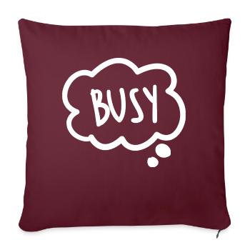 Stickers Busy - Sofa pillowcase 17,3'' x 17,3'' (45 x 45 cm) - burgundy - Front