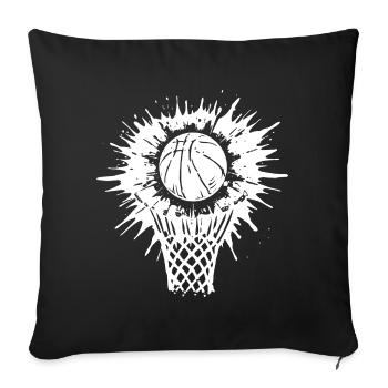 Energetic Basketball Art - Sofa pillowcase 17,3'' x 17,3'' (45 x 45 cm) - black - Front