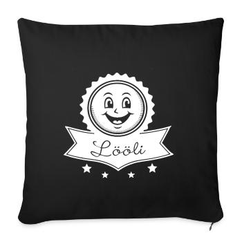 Lööli EMBLEM - Sofa pillowcase 17,3'' x 17,3'' (45 x 45 cm) - black - Front