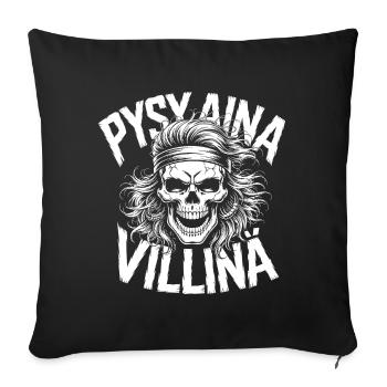 Wild Skull Design - Sofa pillowcase 17,3'' x 17,3'' (45 x 45 cm) - black - Front
