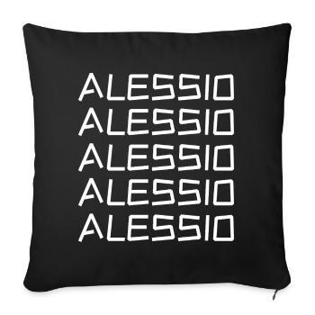 Bachelor Party Alessio - Sofa pillowcase 17,3'' x 17,3'' (45 x 45 cm) - black - Front