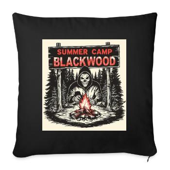 Camp Blackwood – Summer Camp Slasher - Sofa pillowcase 17,3'' x 17,3'' (45 x 45 cm) - black - Front