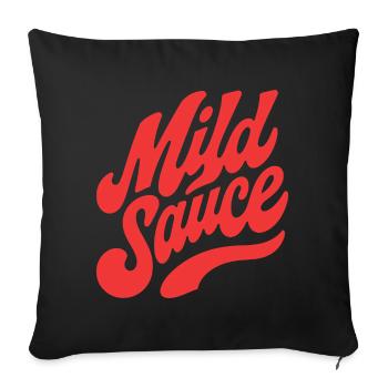 Wild Sauce Retro Script - Sofa pillowcase 17,3'' x 17,3'' (45 x 45 cm) - black - Front