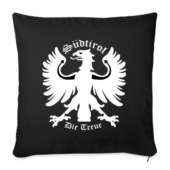 Tyrol du Sud - Housse de coussin décorative 45 x 45 cm - noir - Devant