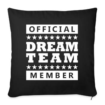 Official Dream Team - Housse de coussin décorative 45 x 45 cm - noir - Devant