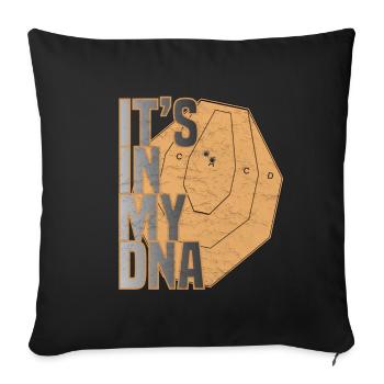 IPSC - C'est dans mon ADN - Housse de coussin décorative 45 x 45 cm - noir - Devant