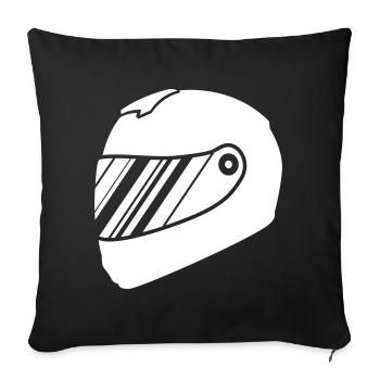 Course de barre de course - Housse de coussin décorative 45 x 45 cm - noir - Devant