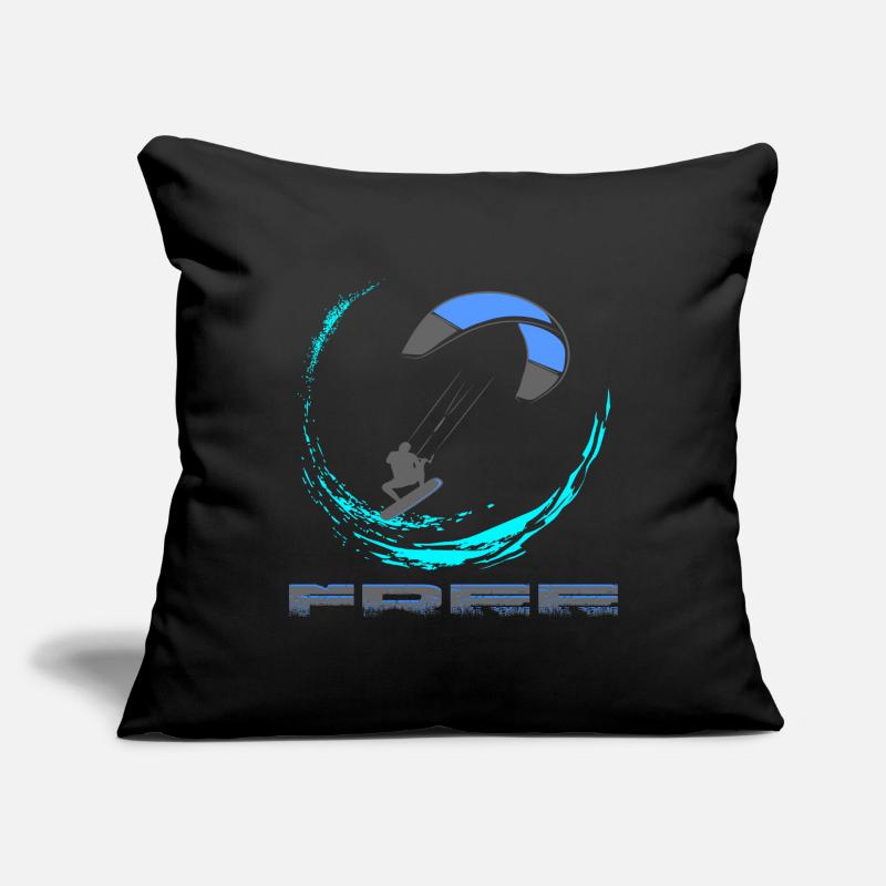 Kitesurf Housse de coussin décorative 45 x 45 cm