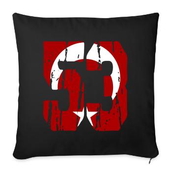 Rize 53 d’occasion - Housse de coussin décorative 45 x 45 cm - noir - Devant