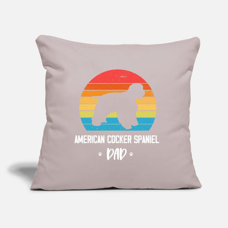 Cocker Spaniel américain Housse de coussin décorative 45 x 45 cm