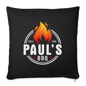 Barbecue Pauls - Housse de coussin décorative 45 x 45 cm - noir - Devant