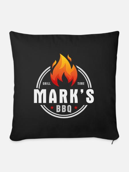 Marks BBQ - Sofakissenbezug 45 x 45 cm - Schwarz