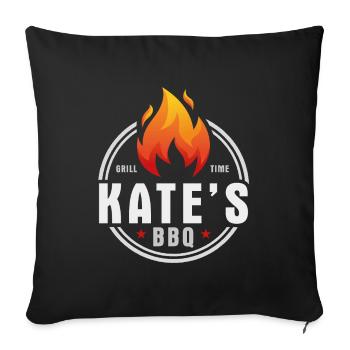 Barbecue Kates - Housse de coussin décorative 45 x 45 cm - noir - Devant