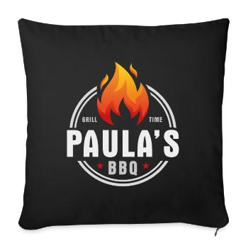 Barbecue Paulas - Housse de coussin décorative 45 x 45 cm - noir - Devant