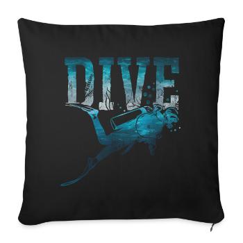 23F 0311 bk - Sofa pillowcase 17,3'' x 17,3'' (45 x 45 cm) - black - Front