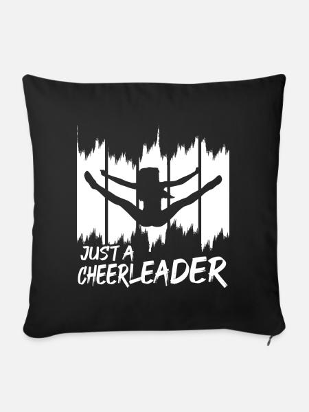 Nur eine Cheerleaderin - Sofakissenbezug 45 x 45 cm - Schwarz