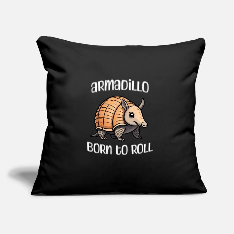 Tatous nés pour rouler Housse de coussin décorative 45 x 45 cm