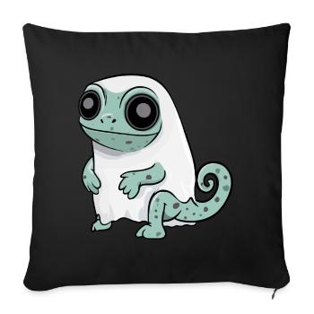 Chameleon Halloween Comic Ghost - Sofa pillowcase 17,3'' x 17,3'' (45 x 45 cm) - black - Front